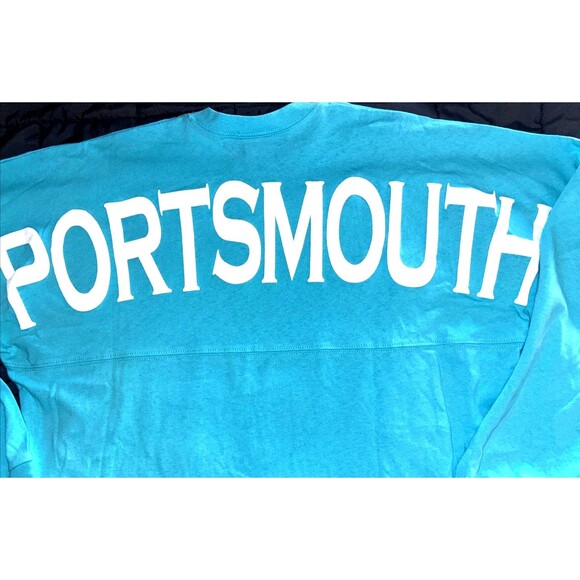 Long Sleeve Blue Casual Shirt LIVE FREE OR DIE NEW HAMPSHIRE Portsmouth SMALL - Picture 2 of 4